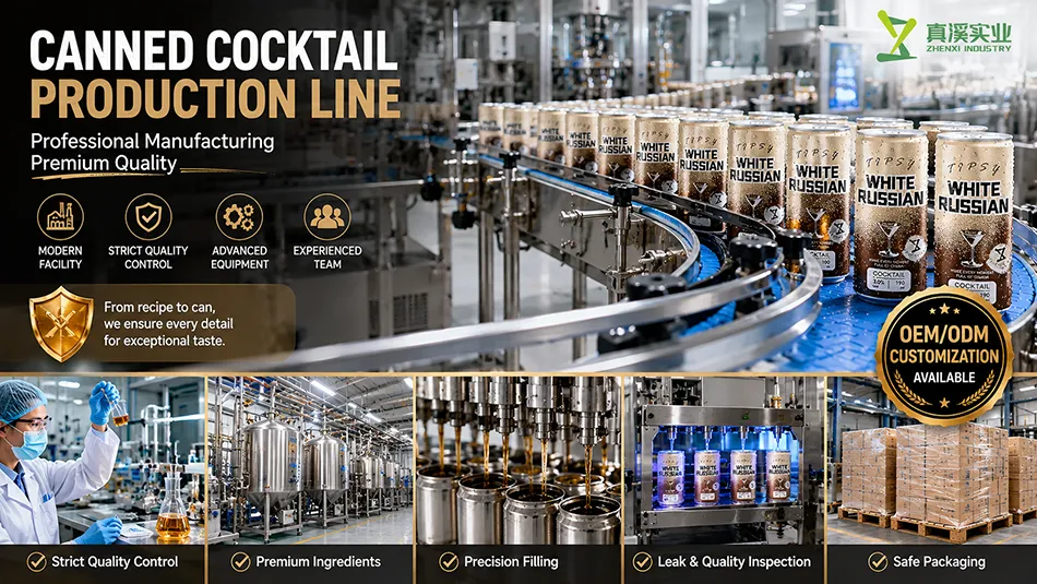 ready to drink cocktail aluminum can filling production line