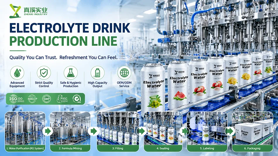 electrolyte energy drink aluminum can production line
