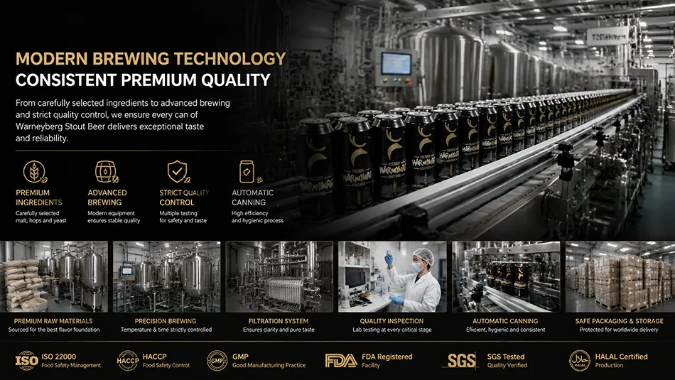 premium craft stout beer aluminum can production line