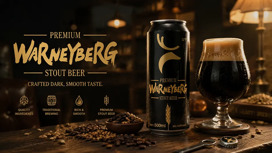 premium german craft stout beer lifestyle drinking scene