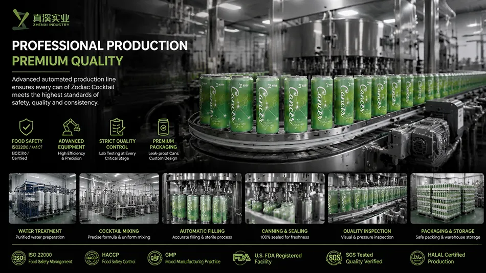 Zodiac canned cocktail aluminum can production line