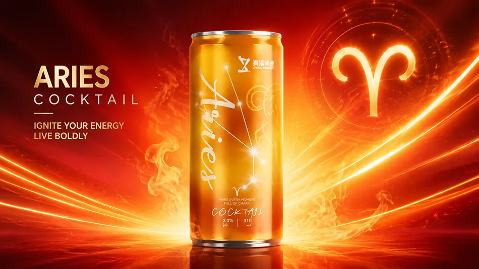 310ml Aries zodiac canned cocktail premium RTD beverage