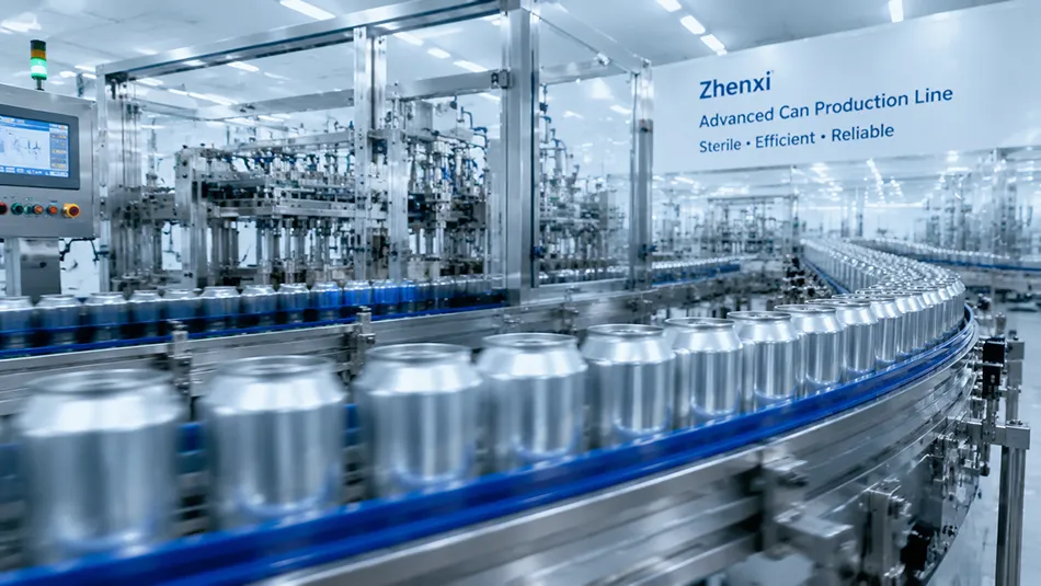 High-speed automated aluminum can filling line for sports drink OEM compliance manufacturing at ZhenXi Industry