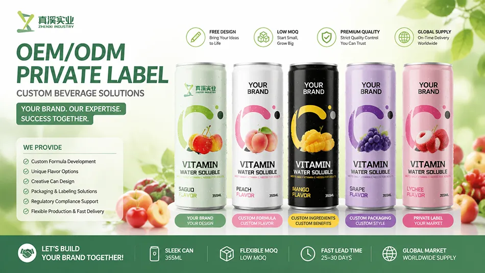 crabapple vitamin C energy drink OEM private label manufacturer
