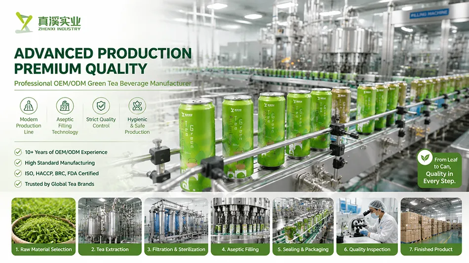 green tea manufacturer production line for canned Longjing tea beverages