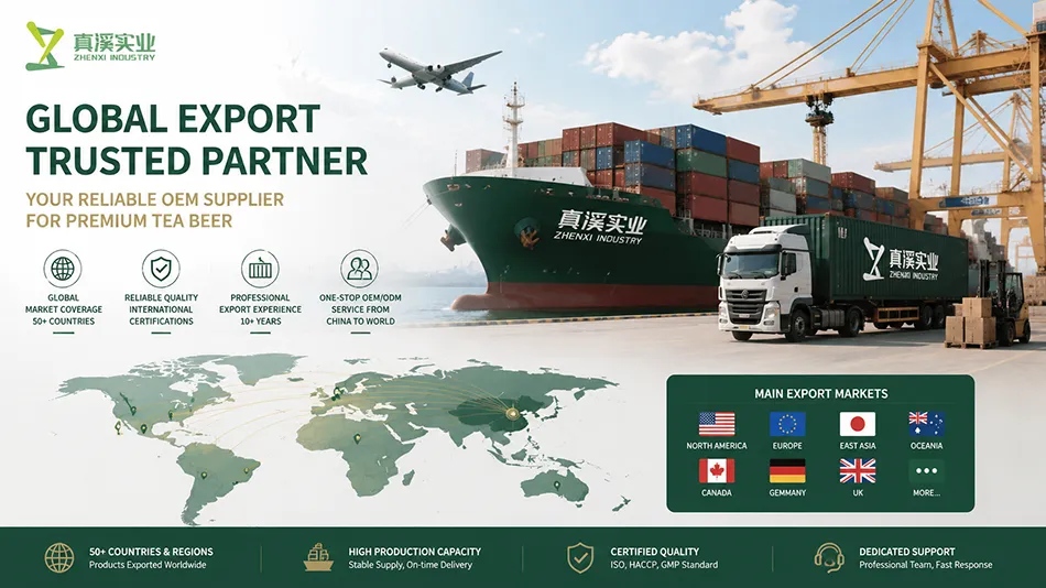 West Lake Longjing craft tea beer export supplier for beverage brands worldwide