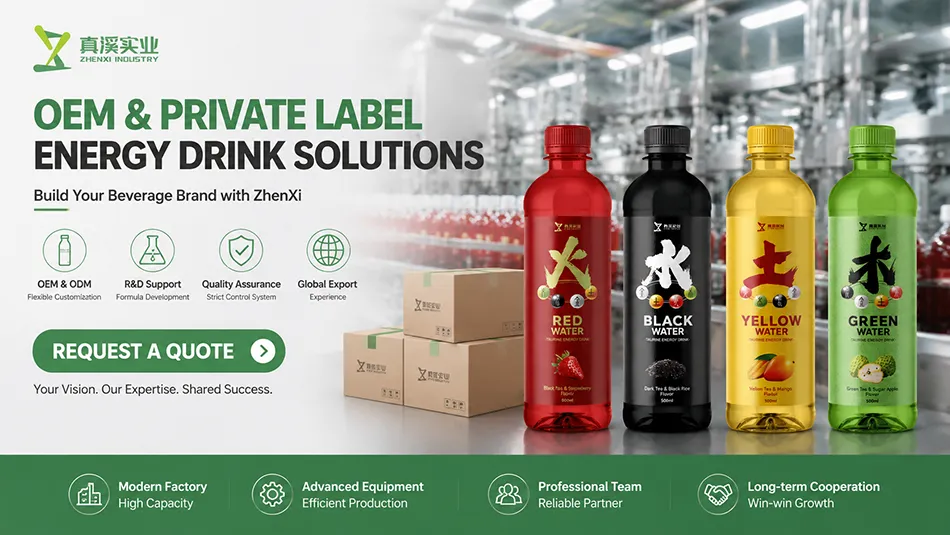 OEM strawberry black tea taurine energy drink manufacturer for global beverage brands