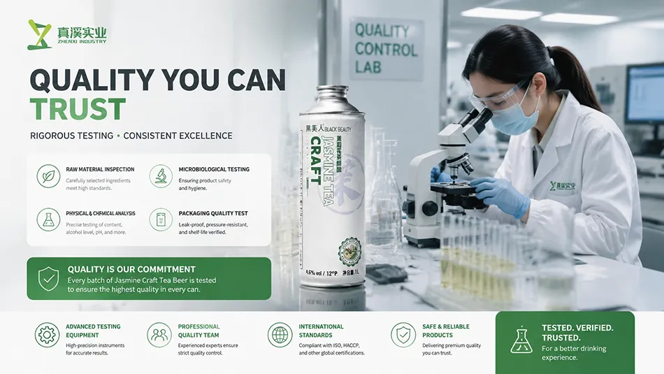 Quality control laboratory testing jasmine craft tea beer beverage consistency