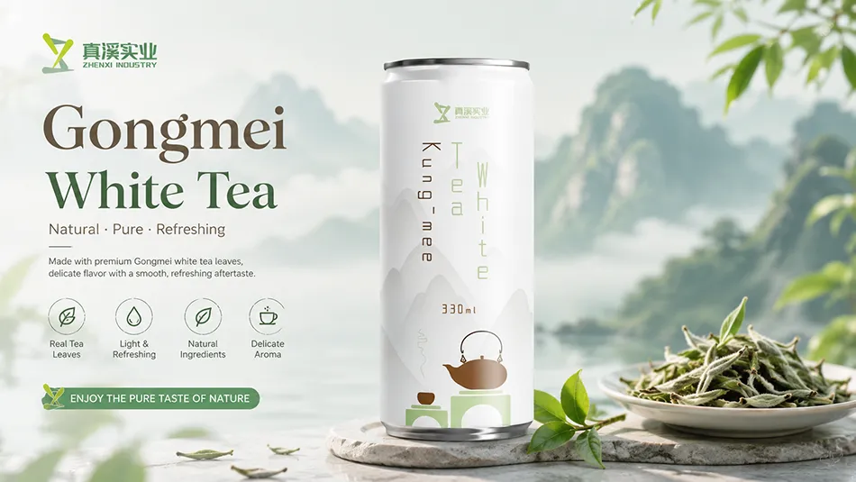 Gongmei White Tea 330ml canned white tea OEM manufacturer private label supplier