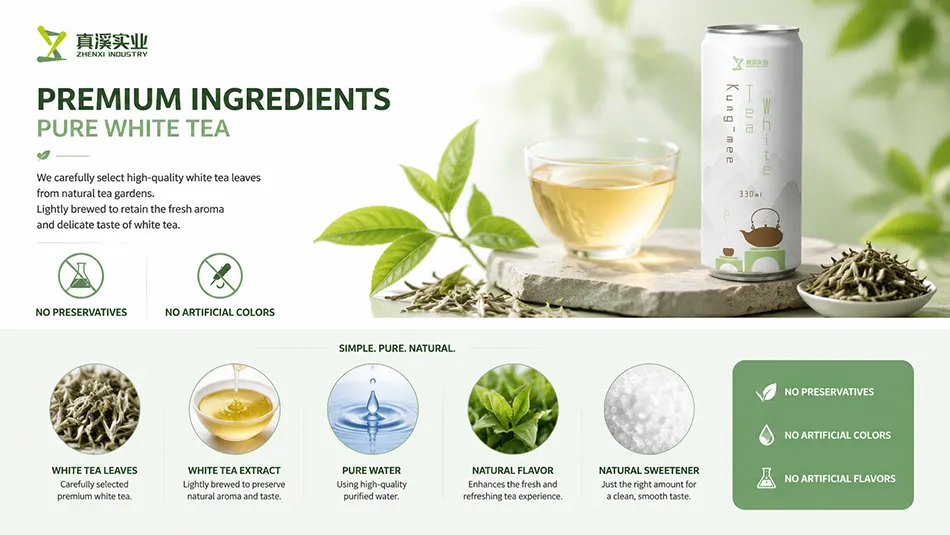 Natural Gongmei white tea leaves ingredients no preservatives