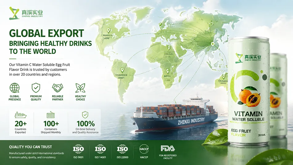 Global export of OEM Canistel Flavor Vitamin C Drink from China
