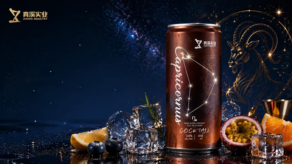 Canned Zodiac Cocktail 310ml OEM RTD Cocktail Manufacturer with Private Label Aluminum Can Packaging