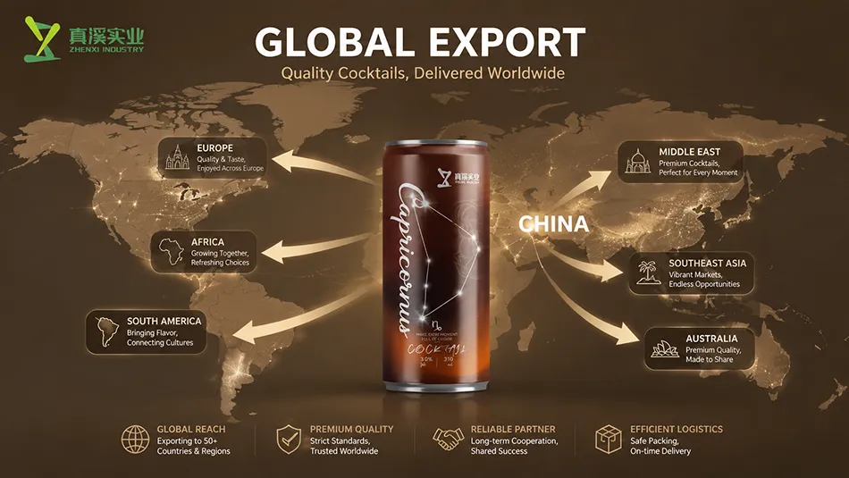 Global Export Markets for OEM RTD Cocktail Manufacturer