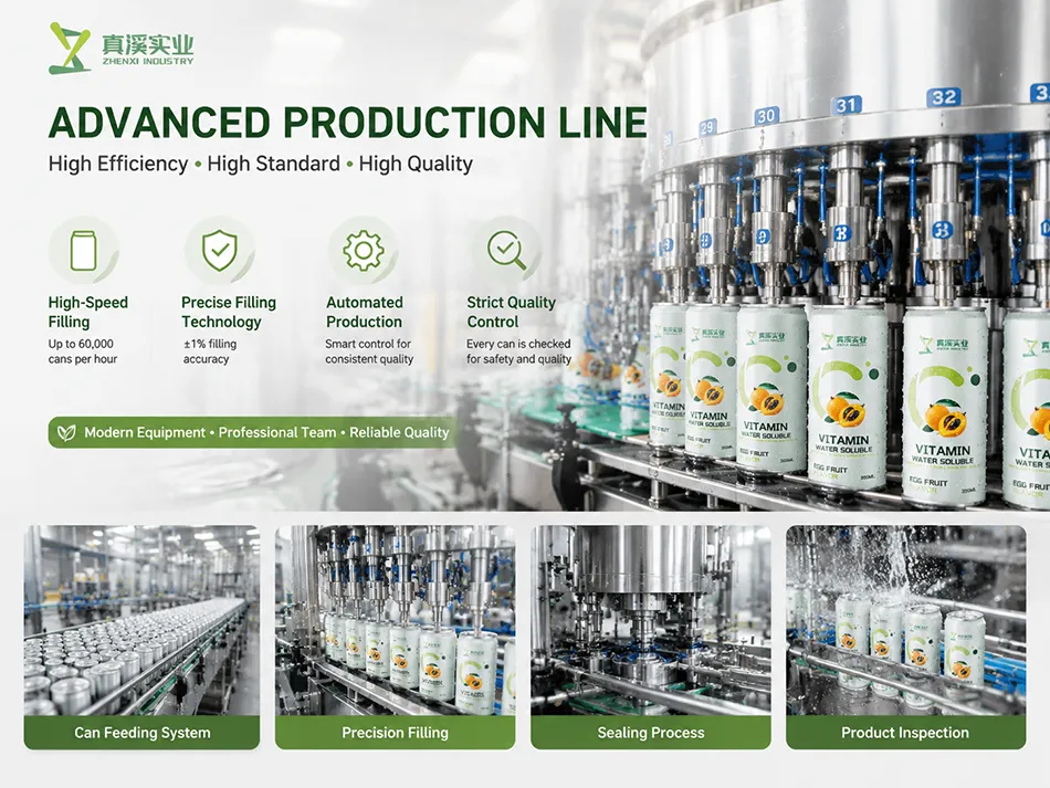 Automated production line for 355ml Canistel Flavor Vitamin C Drink