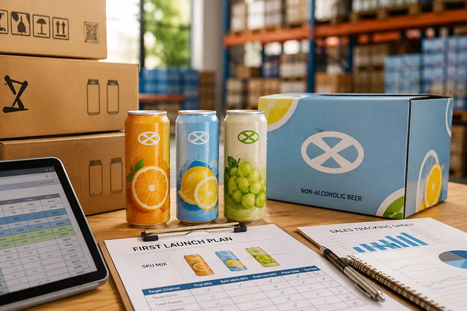 Non alcoholic beer distributor first SKU mix planning