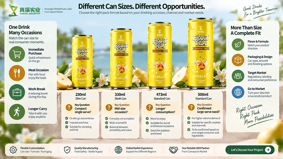 250ml 330ml 473ml and 500ml beverage can volume comparison