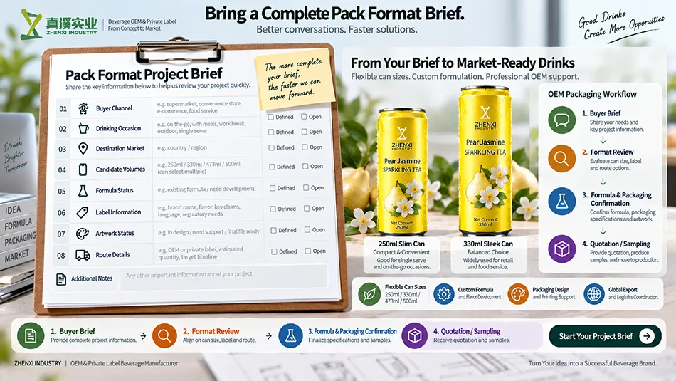 Beverage OEM pack format project brief for can size review