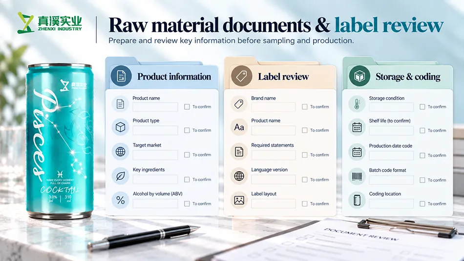 Pisces product information, label review, storage and coding checklists