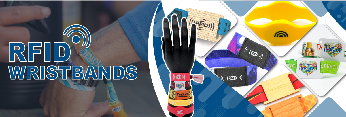 Rfid Woven Wristband With Holes