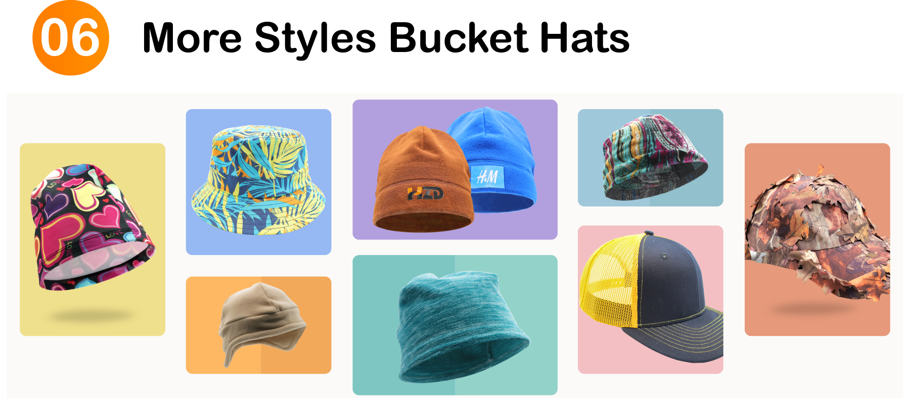 More Styles Bucket Hats