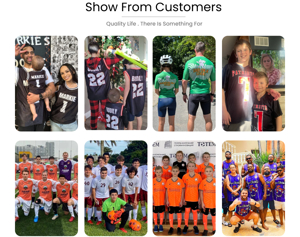 Custom Sportswear Series Show From Customers