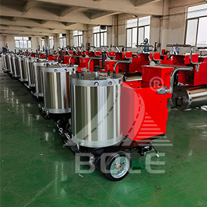 Road marking equipment showroom