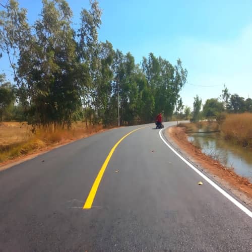 Pintura termoplástica para señalización vial amarilla