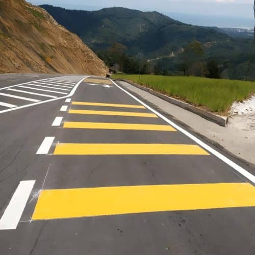 peinture thermoplastique pour marquage routier jaune