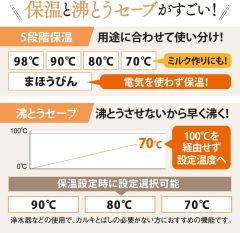 ZOJIRUSHI 象印 優湯生 VE節能電熱水瓶 CV-GA30-TA 3.0L|5段溫度設定|真空保溫|咖啡滴注模式