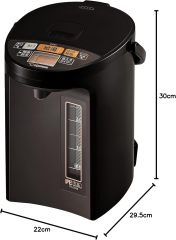 ZOJIRUSHI 象印 優湯生 VE節能電熱水瓶 CV-GA30-TA 3.0L|5段溫度設定|真空保溫|咖啡滴注模式