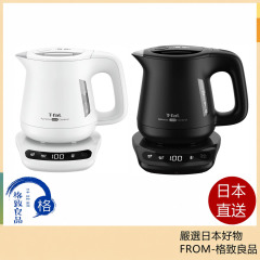 T-fal 特福 Aprecia Lock Control 電熱水壺 KO8601J0 0.8L 白色|8段溫度設定|保溫功能|防傾倒鎖定