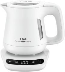 T-fal 特福 Aprecia Lock Control 電熱水壺 KO8601J0 0.8L 白色|8段溫度設定|保溫功能|防傾倒鎖定