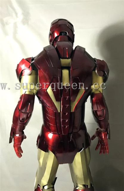 Cosplay Marvel Superheroes Iron Man Mark 6 (VI) Costume with Lights for Kids Parties