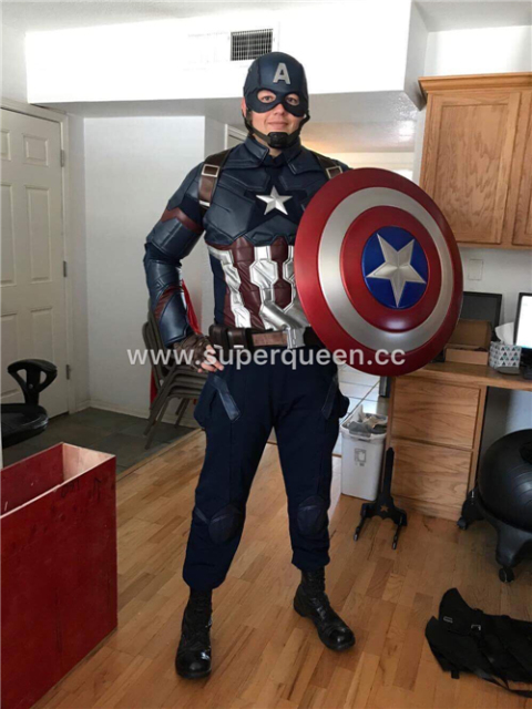 Customized Size Captain America III Cosplay Costume for Comic con