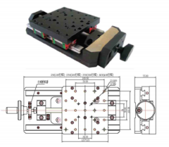 LDTSP-FG-100 Manual Translation Stage Table Size 125x125 mm Travel Range 100 mm