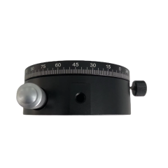 LDTSH-82TV-B Customize OEM Precision Shaft Design Manual Rotary Positioning Stage Platform Dimension 82mm Load Capacity 5kg