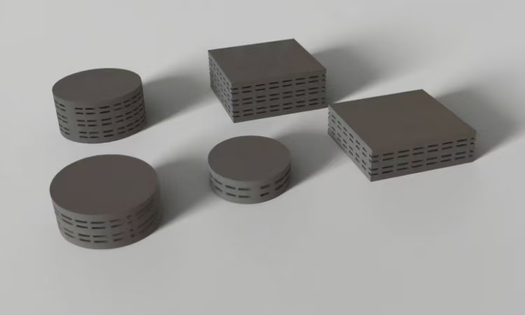 The POT-X series of anti-creep solid rubber vibration isolation pads.