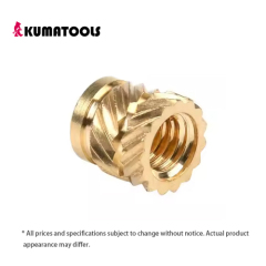 Threaded knurled brass inserts nut heat melting inserts for thermoplastics M2 M3 M4 M5 M6 M8 1/4-20 4-40 10-32 8-32