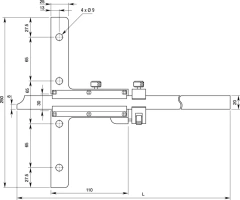 Vernier Depth Gauge 0-600mm, 0,02mm, Fine adjustment 527-104