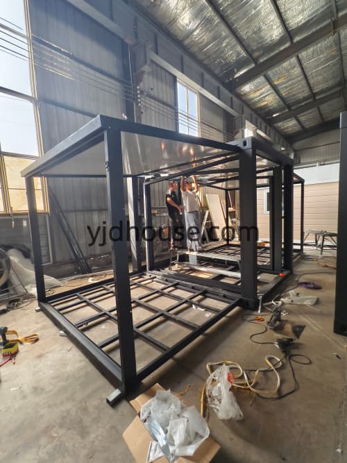 Galvanized steel frame production for a 10ft expandable container house