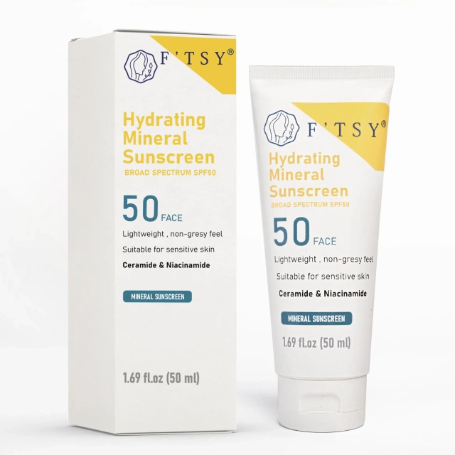Custom Eco Friendly Sunscreen Sun Screen Cream Block Natural Mineral Whitening Private Label Sunscreen Spf 50