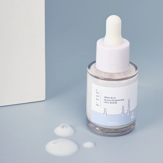 New Arrived Facial Whitening Korea Skin Care Serum Customize Logo White Birch Restore Brightening Face Serum