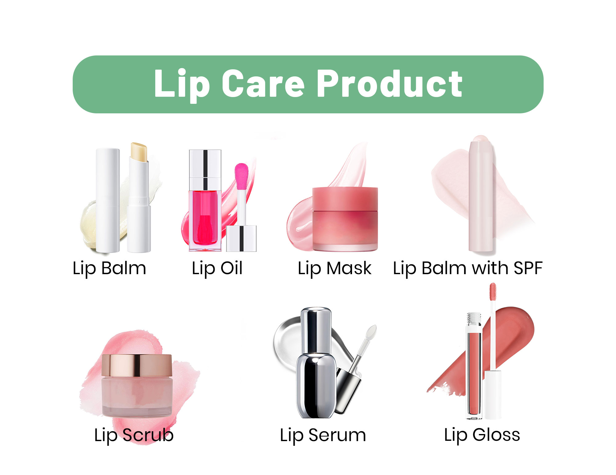 At SHIRUONI, we offer full-service OEM/ODM customization for a wide range of lip care products, including lip balm, lip gloss, lip oil, and lip masks. Our expert team helps you create products that combine function and style — from hydration, plumping, anti-aging, to repairing chapped lips. You can fully customize your formula with premium ingredients like shea butter, vitamin E, hyaluronic acid, beeswax, and plant-based oils. We offer various flavors and scents such as mint, vanilla, berry, or unscented to meet market preferences. In addition, we provide custom packaging solutions, allowing you to design your own tubes, jars, or wands, with full logo printing and branding support to make your private label products stand out. Whether you're building a skincare brand or expanding your beauty line, SHIRUONI is your trusted lip care manufacturer for flexible, high-quality production.