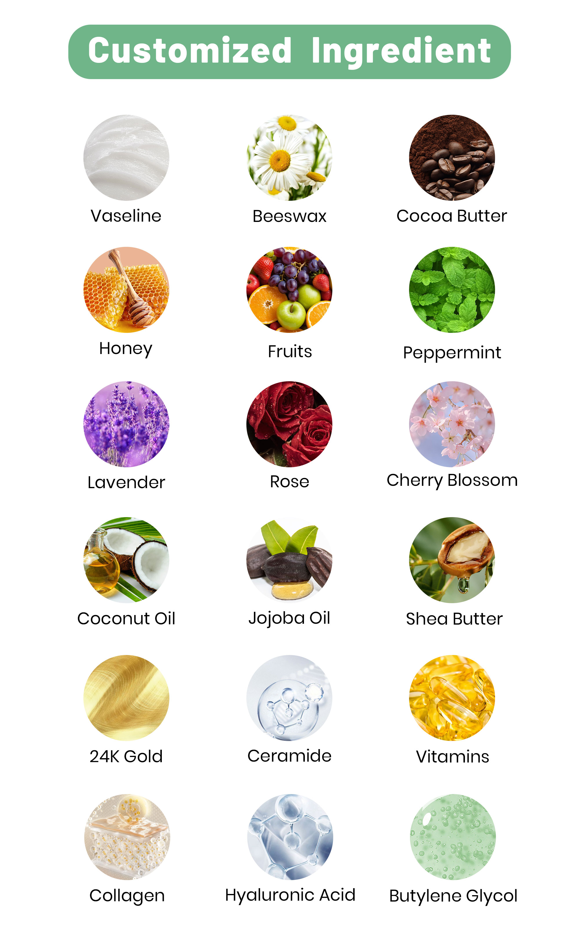 At SHIRUONI, we offer full-service OEM/ODM customization for a wide range of lip care products, including lip balm, lip gloss, lip oil, and lip masks. Our expert team helps you create products that combine function and style — from hydration, plumping, anti-aging, to repairing chapped lips. You can fully customize your formula with premium ingredients like shea butter, vitamin E, hyaluronic acid, beeswax, and plant-based oils. We offer various flavors and scents such as mint, vanilla, berry, or unscented to meet market preferences. In addition, we provide custom packaging solutions, allowing you to design your own tubes, jars, or wands, with full logo printing and branding support to make your private label products stand out. Whether you're building a skincare brand or expanding your beauty line, SHIRUONI is your trusted lip care manufacturer for flexible, high-quality production.