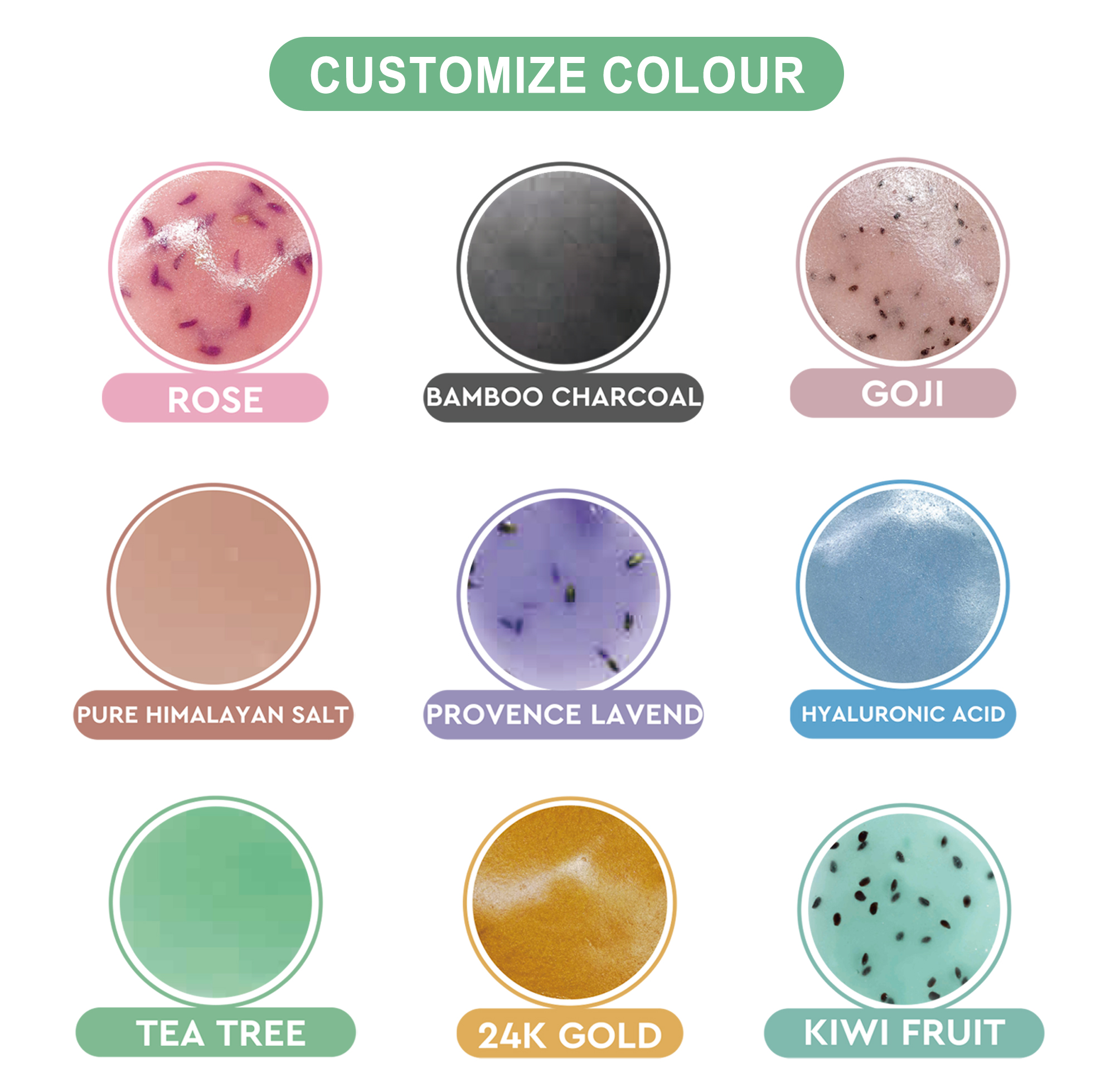 At SHIRUONI, we specialize in the customization of powder-based skincare products, offering full OEM/ODM services for cleansing powders, sunscreen powders, jelly mask powders, enzyme powders, and witch powder. You can fully customize functions (such as deep cleansing, exfoliating, brightening, calming, oil control, or anti-aging), as well as the color and fragrance of the powder to suit your target audience. We use high-quality, natural, and vegan-friendly ingredients to ensure both efficacy and safety. All packaging is customizable — from sachets, bottles, to jars — and we offer custom logo printing to support your private label branding. Whether you're launching a minimalist, eco-conscious brand or expanding your skincare range, SHIRUONI is your ideal powder skincare manufacturer, offering flexible production and premium formulations.