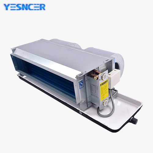 Horizontal concealed fan coil unit drawing