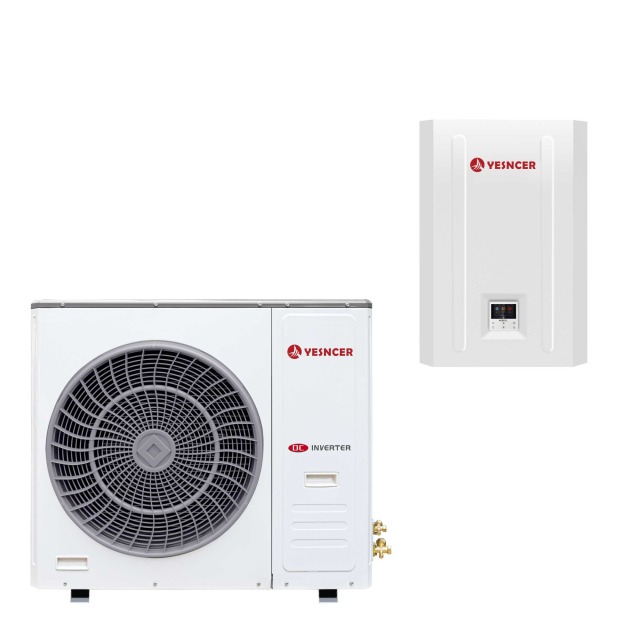 EU sell well R32 DC Inverter EVI 8-30KW monobloc air to water heat pump water heater for heating cooling with remote control