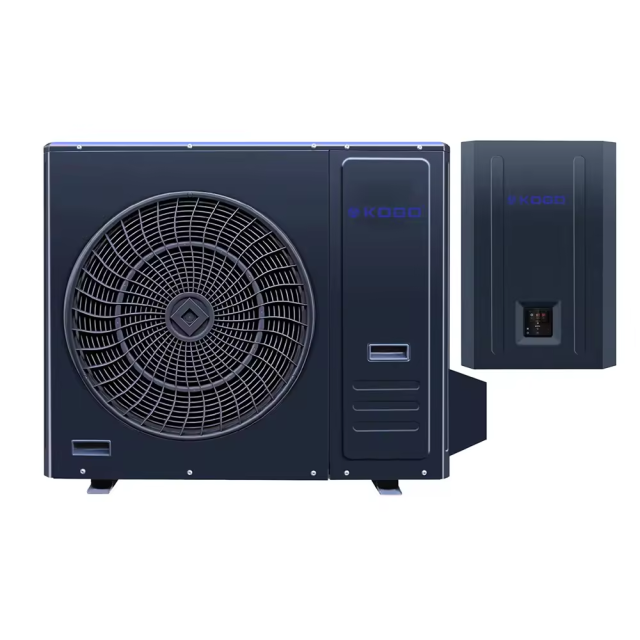 China brand R32 DC Inverter EVI 8-20KW split air to water heat pump water heater for heating cooling with remote control