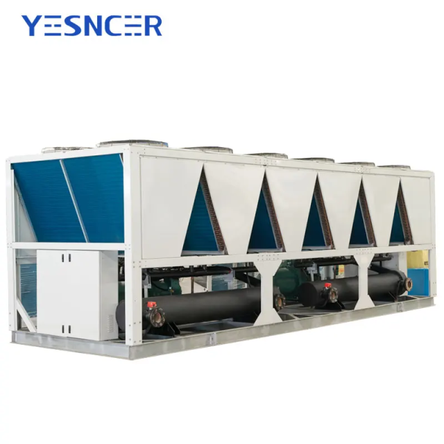 New High-Efficiency R134a Household Air-Cooled Water Chiller PLC Core Components Manufacturing Plants Retail Farms Vortex Heat