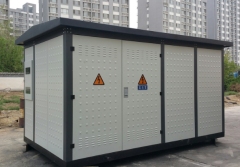 Electric vehicle charging station box-type substation